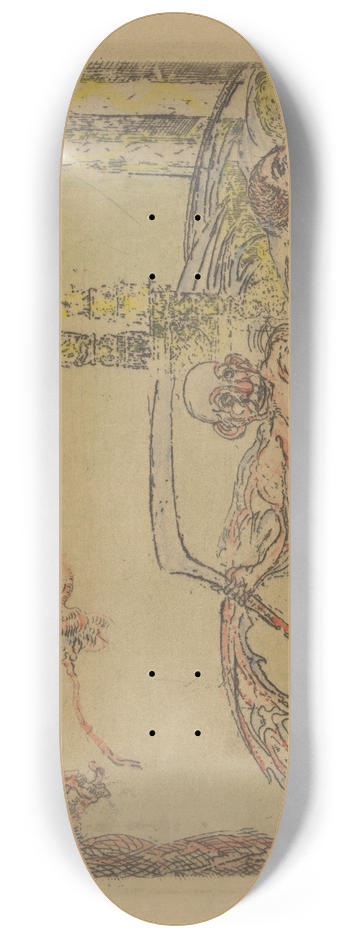 James Ensor - De ontucht 8.25 inch art skate deck