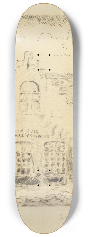 James Ensor - De schaduw op het huis 8.25 inch art skate deck