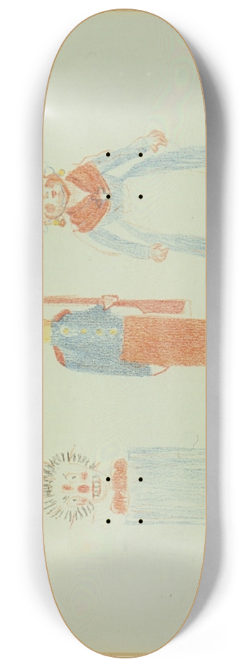 James Ensor - Duivel  Houten soldaat  Pop 8.25 inch art skate deck
