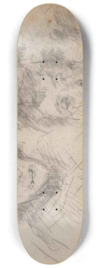 James Ensor - Ensors Mother 8.25 inch art skate deck