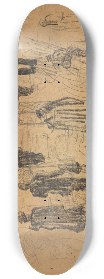 James Ensor - Figuren 8.25 inch art skate deck