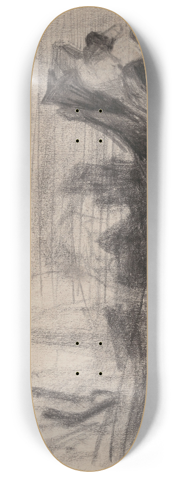 James Ensor - Flowers in a Vase 8.25 inch art skate deck