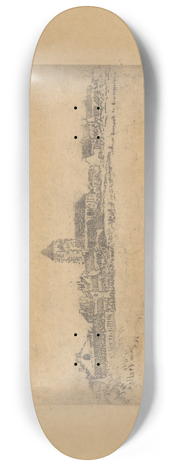 James Ensor - Klein gezicht op Mariakerke 8.25 inch art skate deck