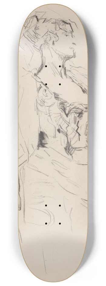 James Ensor - Lady 8.25 inch art skate deck