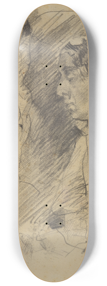 James Ensor - Portret van mijn moeder en figuren 8.25 inch art skate deck