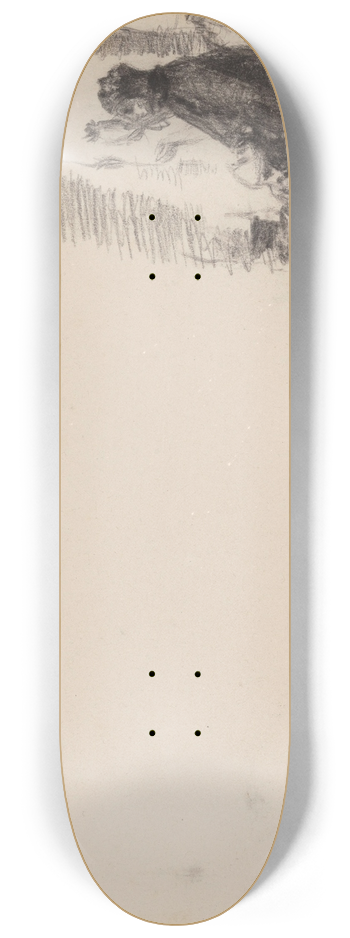 James Ensor - Seated Woman 8.25 inch art skate deck