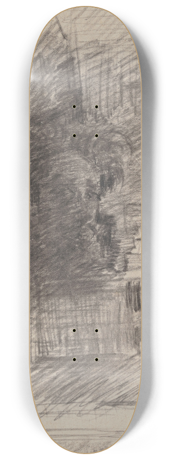 James Ensor - Self Portrait 8.25 inch art skate deck