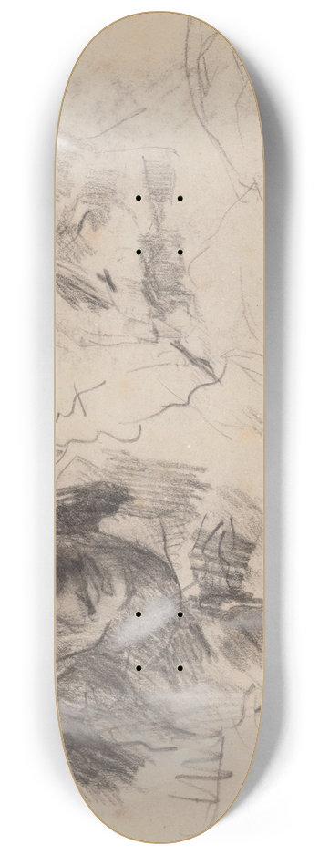James Ensor - Study of Hands and Heads 8.25 inch art skate deck
