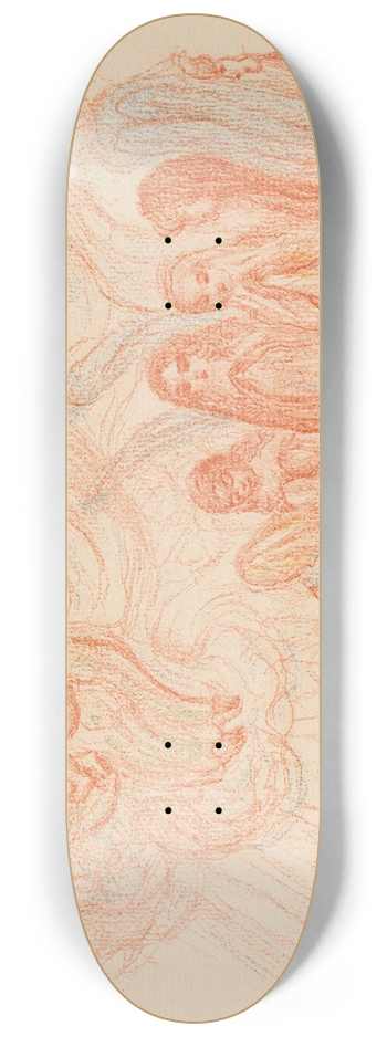 James Ensor - The Angels Worship Mary 8.25 inch art skate deck