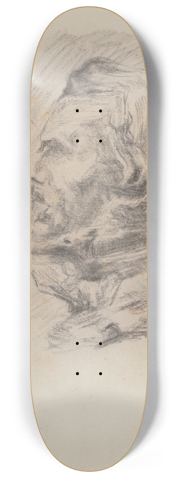 James Ensor - The Painter Eugne Delacroix 8.25 inch art skate deck