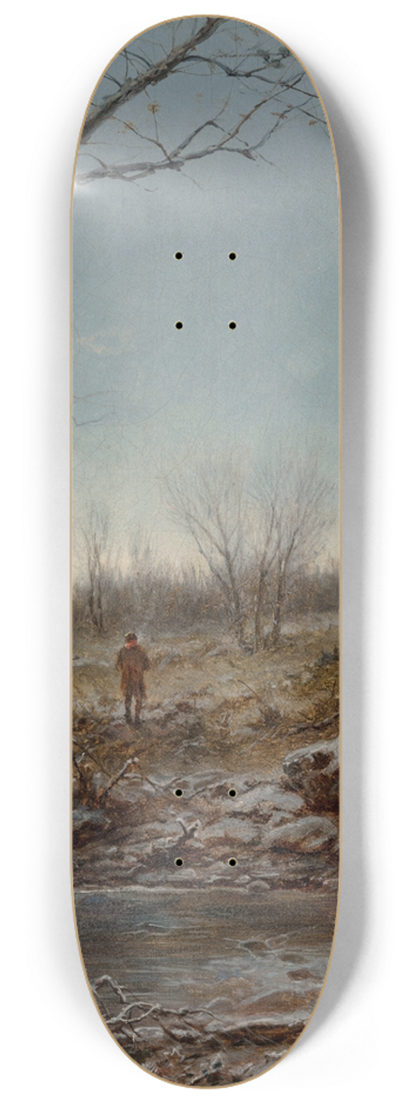 George Henry Boughton - Frosty Morning 8.25 inch art skate deck