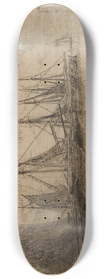 James Ensor - The Small Boats 8.25 inch art skate deck