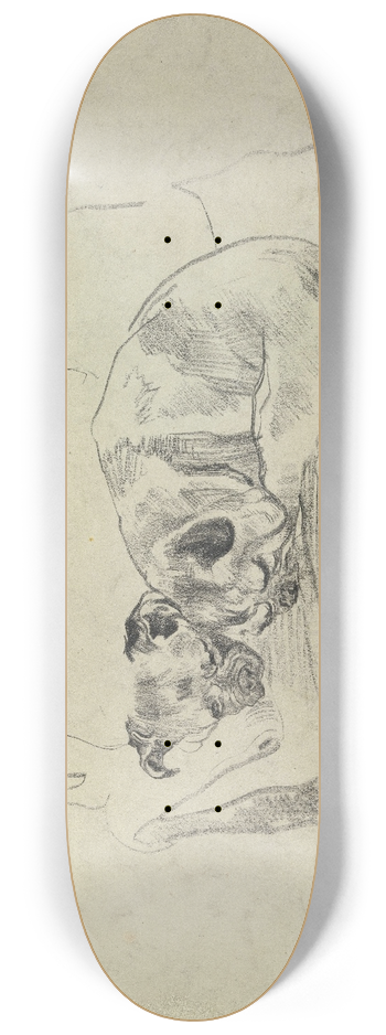 James Ensor - Two Dogs 8.25 inch art skate deck