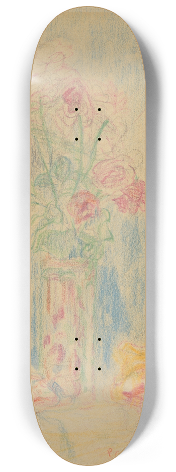 James Ensor - Vaas met bloemen en schelp 8.25 inch art skate deck