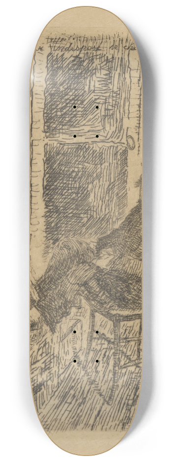 James Ensor - Zieke luizenbos bij de kachel 8.25 inch art skate deck