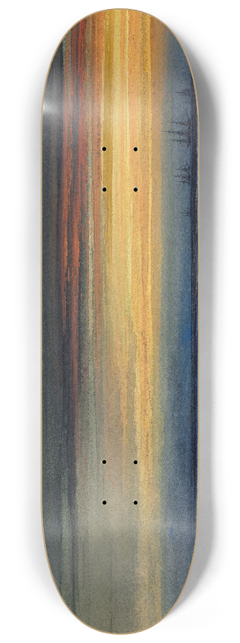 James Hamilton - Beach Scene at Sunset 8.25 inch art skate deck