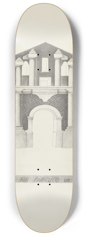 James Jones - Mision San Francisco de Asis 8.25 inch art skate deck