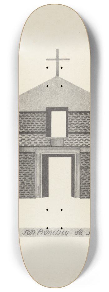 James Jones - Mision San Francisco de Solano 8.25 inch art skate deck