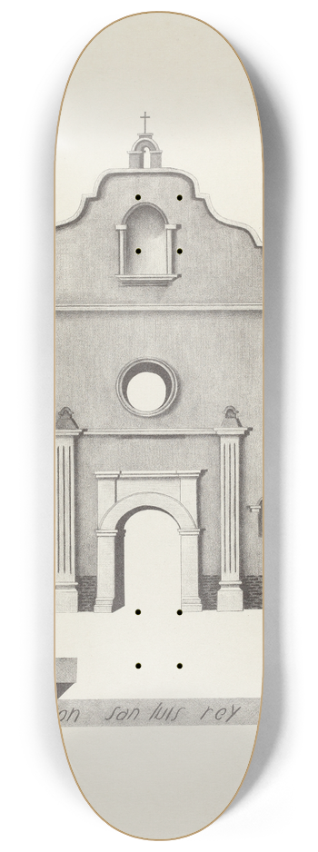 James Jones - Mision San Luis Rey de Francia 8.25 inch art skate deck