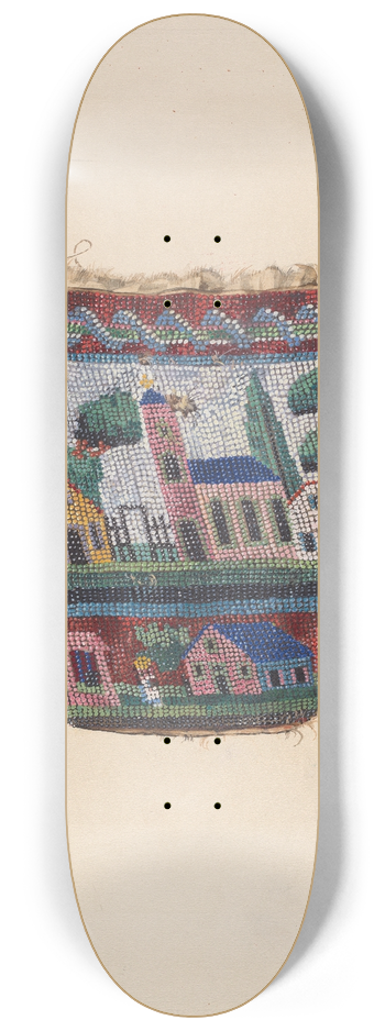 James McLellan - Beaded Bag 8.25 inch art skate deck