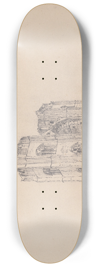 James Moore - Elgin Cathedral, Scotland 8.25 inch art skate deck