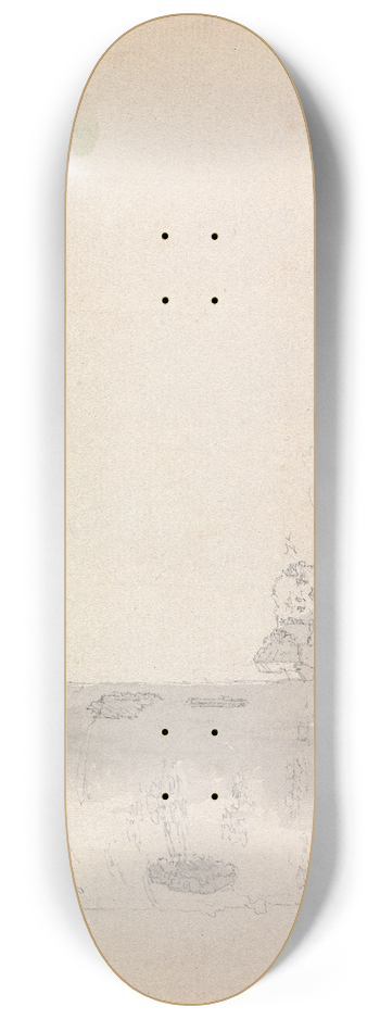 James Moore - Flint Castle, Wales 8.25 inch art skate deck