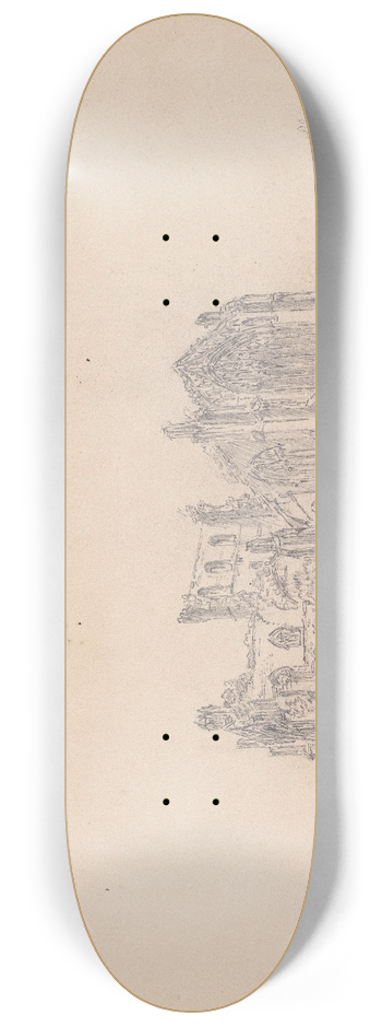 James Moore - Melrose Abbey, Scotland 8.25 inch art skate deck
