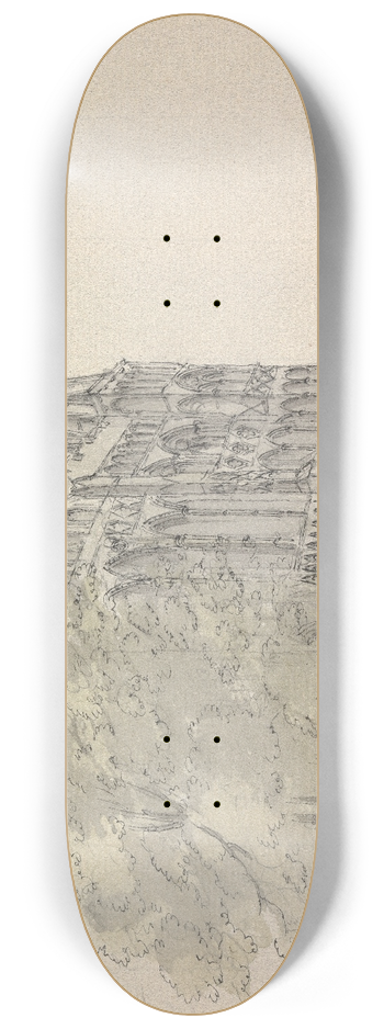 James Moore - Salisbury Cathedral 8.25 inch art skate deck