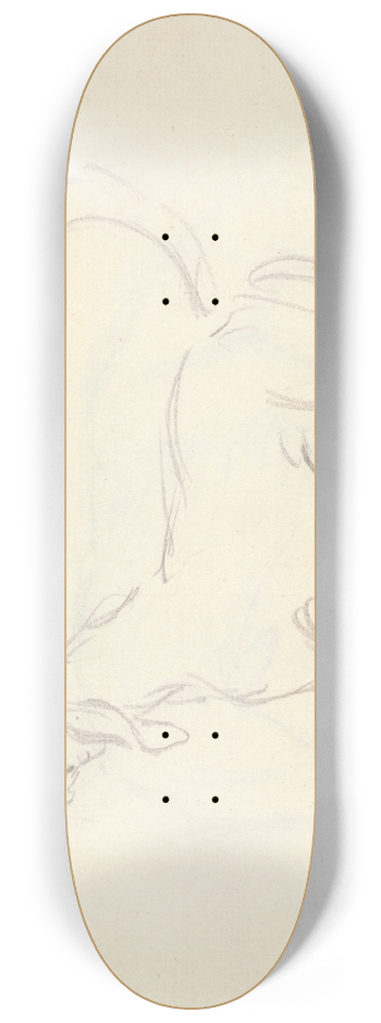 James Seymour - A Hound with head up 8.25 inch art skate deck