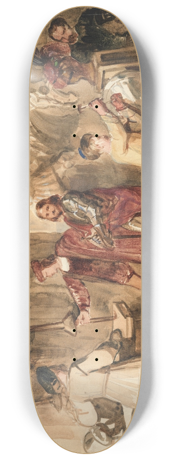 James Stephanoff - An armourers shop 8.25 inch art skate deck