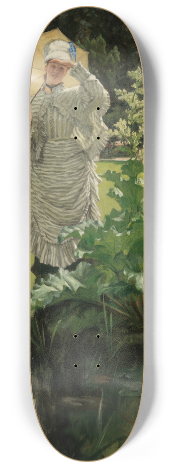 James Tissot - Spring Morning 8.25 inch art skate deck