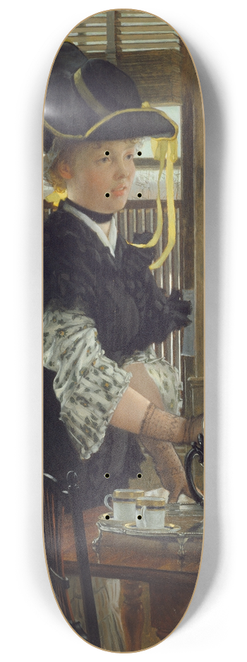 James Tissot - Tea 8.25 inch art skate deck