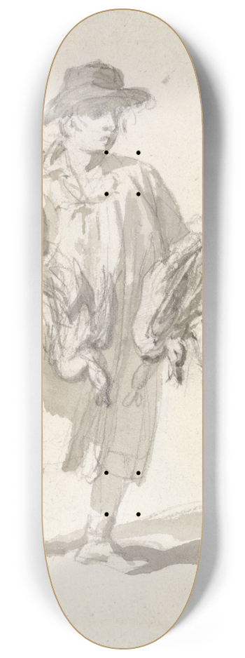 James Ward - A Rustic Carrying Ducks 8.25 inch art skate deck