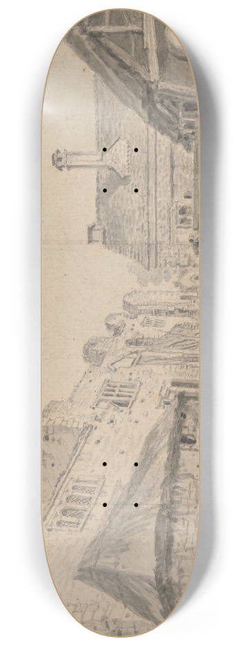 James Ward - Collcombe Castle, Devonshire 8.25 inch art skate deck