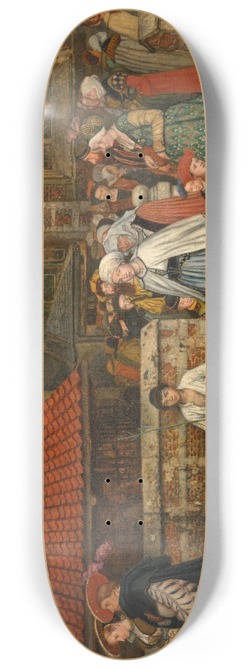 Jan August Hendrik Leys - After Mass 8.25 inch art skate deck