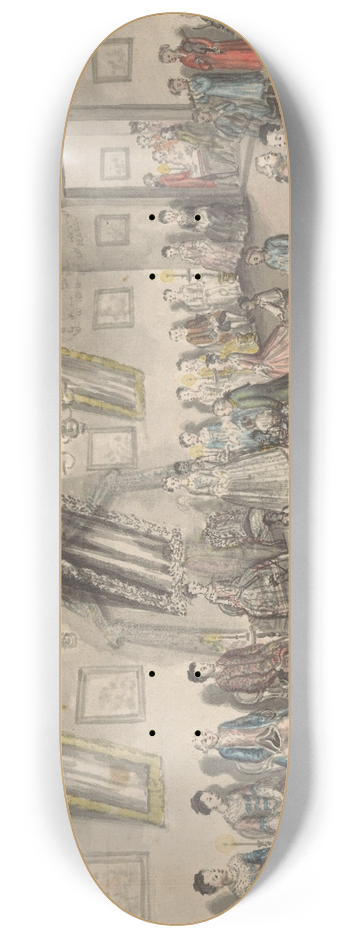 Jan Brandes - Hollands bruidsfeest te Batavia 8.25 inch art skate deck