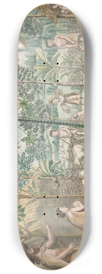 Jan Brandes - Idyllisch dorpstafereel 8.25 inch art skate deck