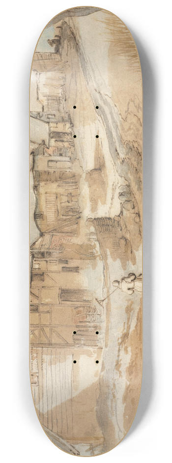 Jan Brueghel The Elder - A View of Spa 8.25 inch art skate deck