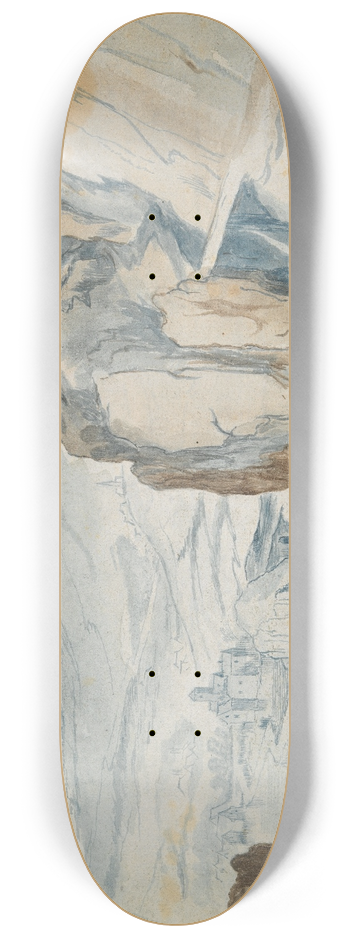 Jan Brueghel The Elder - RockyLandscape 8.25 inch art skate deck