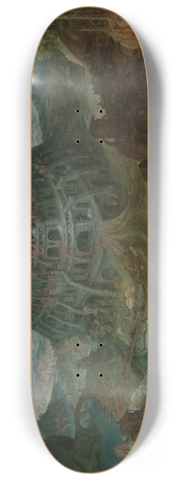 Jan Brueghel The Elder - The Tower of Babel 8.25 inch art skate deck