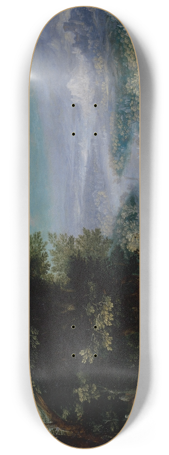 Jan Brueghel The Elder - Wooded River Valley with Road 8.25 inch art skate deck