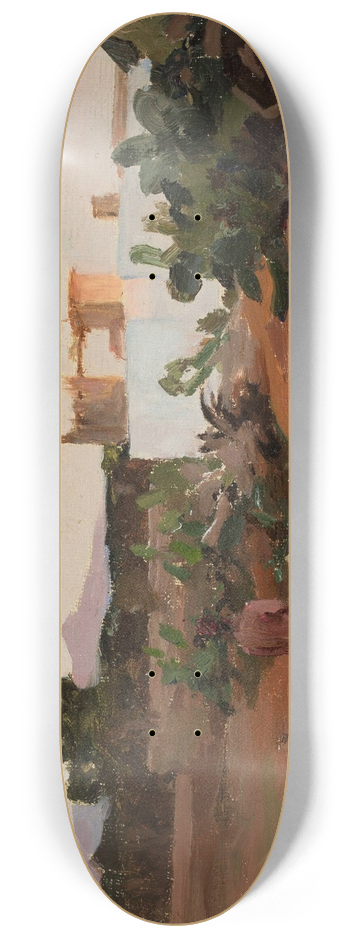 Jan Cigliski - Beirut  Evening. From the journey to Palestine 8.25 inch art skate deck