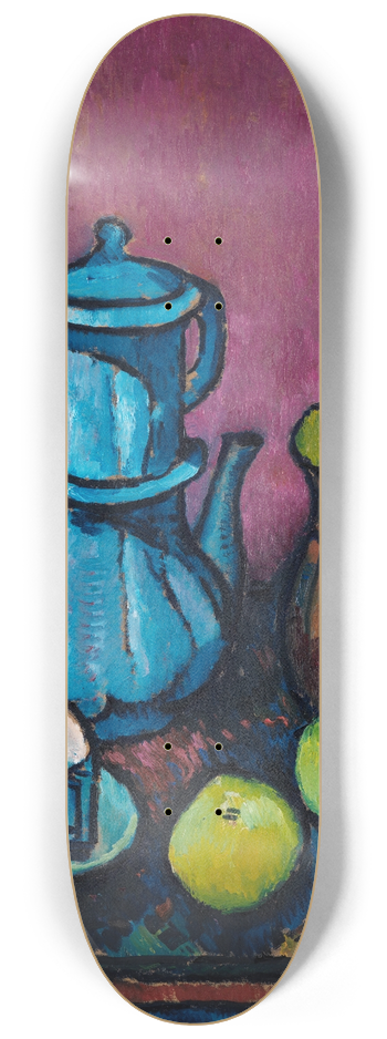 Alexander Kanoldt - Stillleben mit Kaffeegeschirr und pfeln 8.25 inch art skate deck