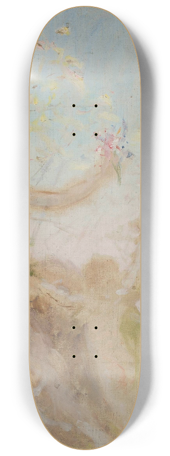 Jan Cigliski - Sketch for the panel Springtime for the Bakhchi-Dere villa in Yalta 8.25 inch art skate deck