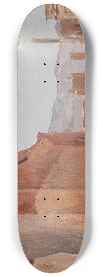 Jan Cigliski - Temple. From the journey to Egypt 8.25 inch art skate deck