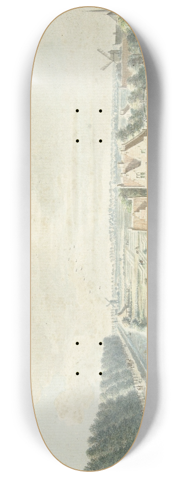 Jan de Beijer - Gezicht van de Wal bij de Catharijnepoort te Utrecht 8.25 inch art skate deck