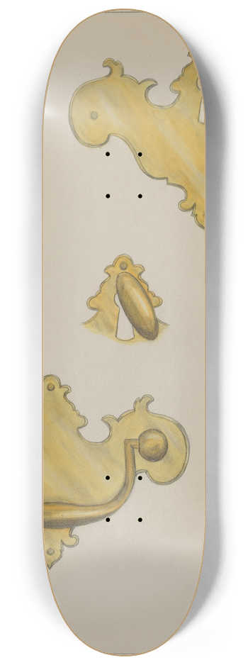 Janet Riza - Drawer Pull 8.25 inch art skate deck