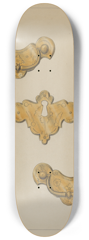 Janet Riza - Drawer Pulls 8.25 inch art skate deck