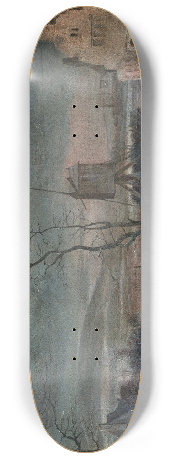 Jan Griffier - Winter landscape 8.25 inch art skate deck