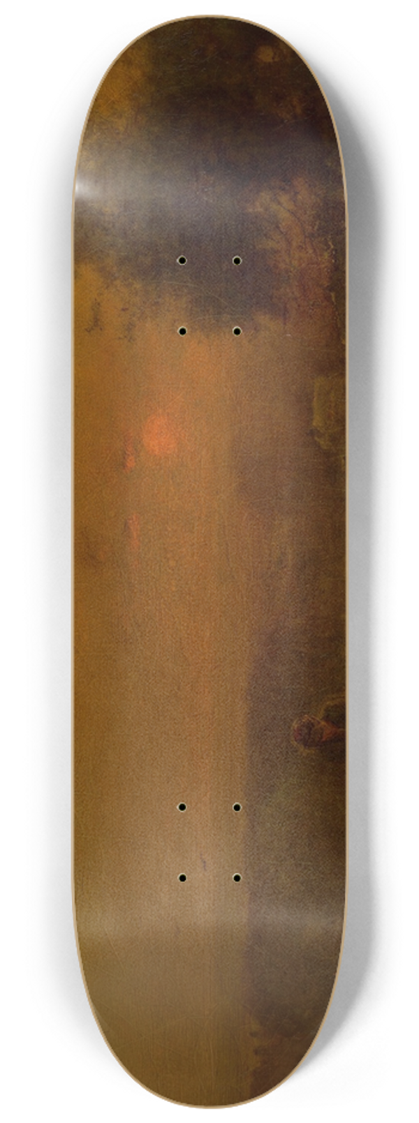 George Inness - Evening Glow 8.25 inch art skate deck